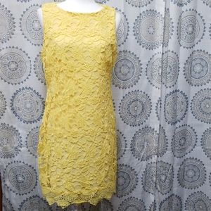 Ralph Lauren Yellow Lace Dress
